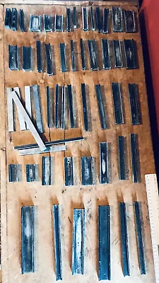 £30 • Buy 40+PIECES CORNERSTONE METAL FURNITURE FOR LETTERPRESS PRINTER  ADANA (Lot 6)
