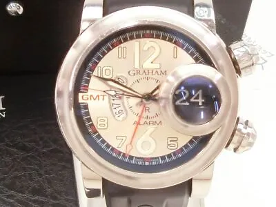 $2224.71 • Buy Near Mint GRAHAM  ZZ4565  Swordfish GMT Alarm 2SWAS Grileau  Automatic Watch M