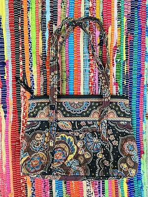 Vera Bradley Quilt Kensington Get Carried Away Villager Zip Tote Purse Paisley  • $19.99