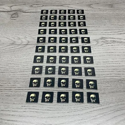 Vintage Battle Masters Game Replacement Pieces 50 Skull Tokens Milton Bradley • $16.99