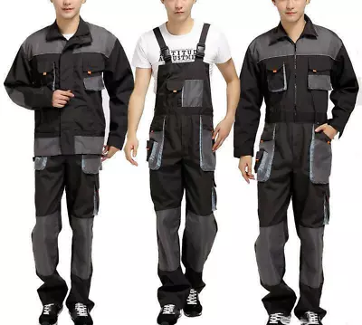 Mens Suspender Workwear Coveralls Repair Mechanic Overalls Jumpsuit Outfit Pants • $104.69