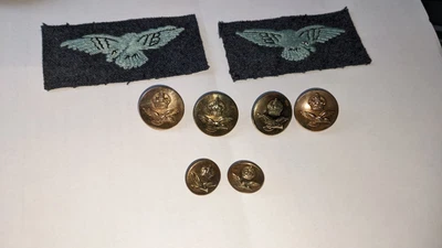 £14 • Buy WW2 RAF / Wraf Uniform Button And Shoulder Flashes