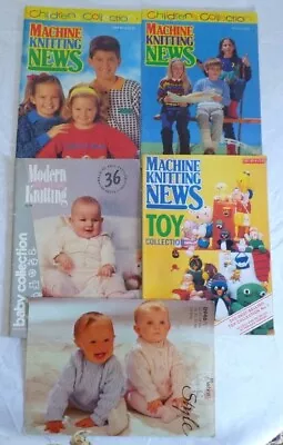 Job Lot Of Baby Toys Childrens Machine Knitting News Magazines Patterns • £4.95