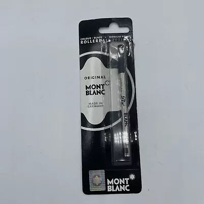 $9.99 • Buy Mont Blanc Black Medium Rollerball Pen (1) Refill Med Made In Germany, Open Box