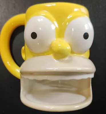 Homer Simpson Cookie Holder 3D Mug - 2007 Fox Matt Groening - The Simpsons • £8.74