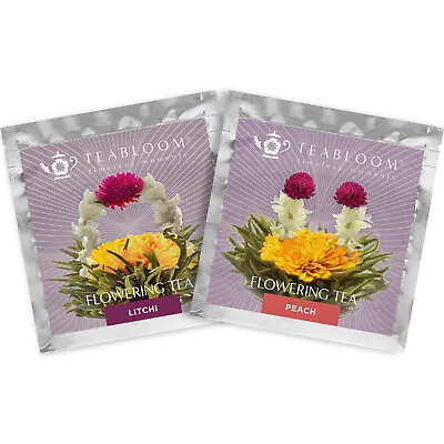 $7.95 • Buy Teabloom Litchi And Peach Blooming Tea Flowers  