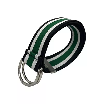 Canvas Belt With Double D - Ring Buckle For Men & Women Adjustable Waistband • £3.79