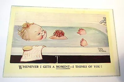 Whenever I Gets - Old Mabel Lucie Attwell Humorous / Child Postcard • £1.25