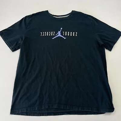 Nike Air Jordan Men’s T-Shirt Short Sleeve Jumpman Flight Black Sz 2XL • $9.75