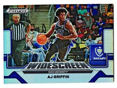 2022-23 Prizm Draft Picks Basketball Widescreen Silver Prizm #WS-AJ AJ GRIFFIN • $1.75