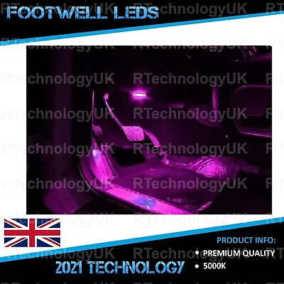 £5.99 • Buy PREMIUM PINK PURPLE FOOTWELL LEDS BULBS LIGHT For FORD MONDEO MK3 2000-2007
