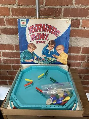 Ideal 1971 Vintage Tornado Bowl Game W/Bowling Pins & Top Tested And Works  • $34.99