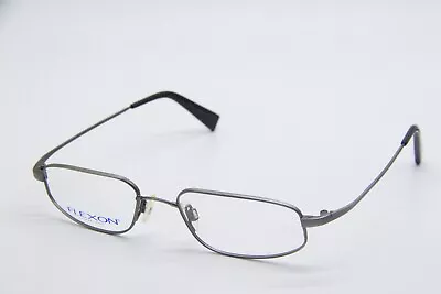 New Flexon By Marchon 436 Brushed Pewter Black Authentic Frames Eyeglasses 51-18 • $61.41