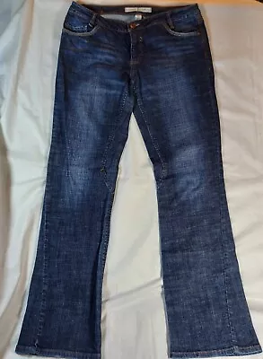 Eckored Denim Foundry Womens Juniors Size 11 Blue Straight Leg Jeans Embroidered • $24.99