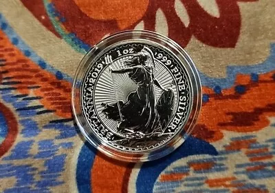 2019 Silver BRITANNIA 1oz Coin - UK Royal Mint - Bullion • £30