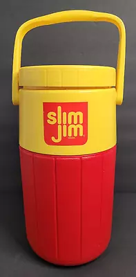 Vintage Coleman 5590 Half Gallon Water Jug Cooler Slim Jim Branded Yellow Red • $15