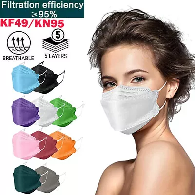 KF94 KN95 Mask Disposable Particulate Respirator Face Masks 4/5Layer Comfortable • $13.77