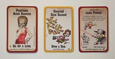 Munchkin Apocalypse Laser Pointer Disaster Duck Season Alien Disguise Promo Card • $74.98