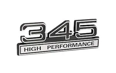 345 V8 5.7 Liter Engine High Performance Emblem W/ Black & Chrome Trim - 4  Long • $13.22