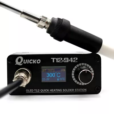 £39.59 • Buy Quicko T12-942 OLED Digital Soldering Station + Handle Iron Tips Welding Kit DIY