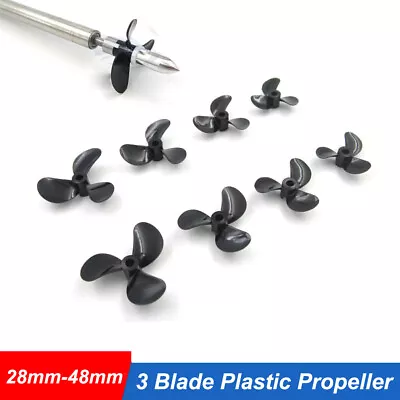 Model Boat 3 Blade Plastic Propeller M3 M4 Right Hand Left Hand 28mm - 48mm • $2.28