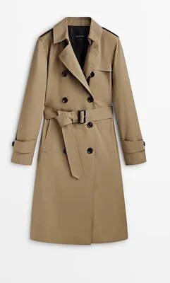 BNWOT Massimo Dutti Classic Trench Coat • £185