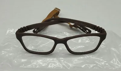 Kids Glasses Frame With Strap BABY TODDLER Unbreakable Flexible BROWN 45-15-125 • $16.50