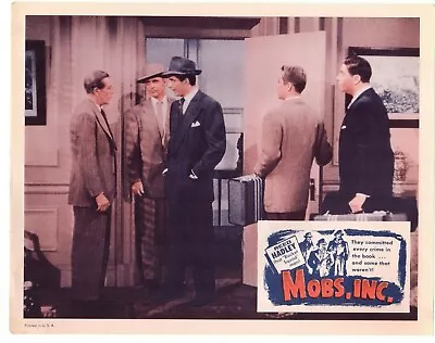 Reed Hadley Marjorie Reynolds Mobs'inc. Orig Set Of  8 11x14 Lobby Card Lc3149 • $47.50