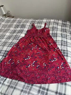 Mantaray Sun Dress In Deep Pinks. Size 12. Soft Cotton Never Worn VG Condition. • £9.99