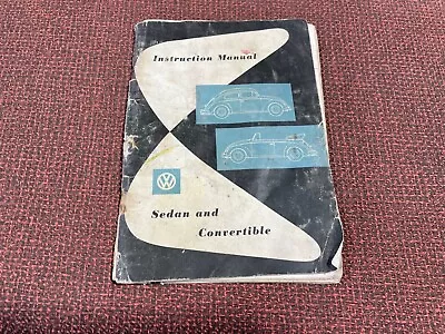 1958 Volkswagen Beetle VW Bug Owner Manual OEM Owner Guide Convertible Sedan • $20