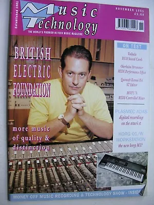 MUSIC TECHNOLOGY 1991 Nov Martyn Ware British Electric Foundation Michael Hedges • $10.57