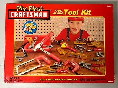 Vintage 2003 My First Craftsman Take Along Tool Kit 52 Pc KB Toy • $49.99