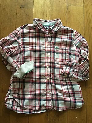 Jack Wills Ladies Cotton Boy Fit Check Shirt Size 12 • £7.50