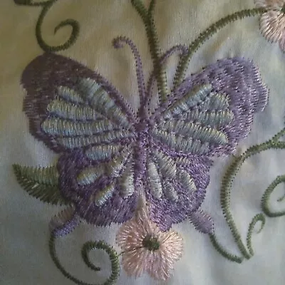 Vtg Better Homes & Gardens Embroidered Butterfly Luxury Window Curtain Valance  • $15