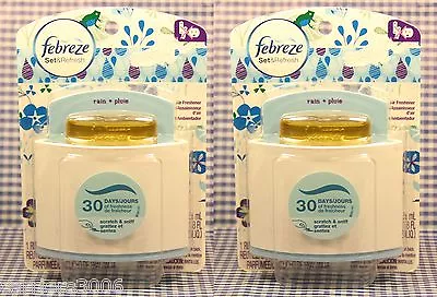 $14.99 • Buy 2 Febreze Set & Refresh RAIN Freshener Odor Eliminate Oil Refill