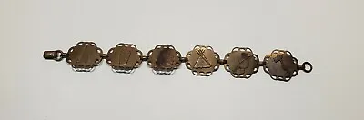 Vintage Native American Indian Copper Panel Link Bracelet • $24.99