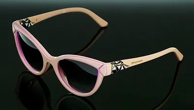 RARE Authentic BVLGARI DIVA DIVINA Nude Pink Cat Eye Sunglasses BV 8156B 5354/8H • $499.95