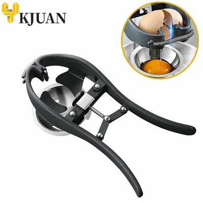 Stainless Steel Egg Opener Separator Eggshell Cutter Egg Cracker Raw Egg Tool UK • £10.91