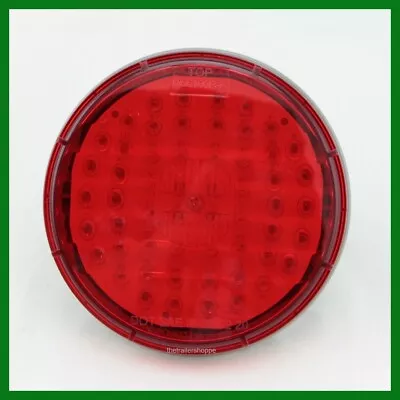 Maxxima Red 4  Round Stop Turn Tail Park Light 56 LED STT Truck Trailer Bus • $31.75