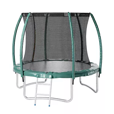 5-14FT Kid Trampoline Jump Bed With Safety Net Enclosure Children Outdoor Garden • £40.95