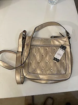 Miss Me Cream Purse Handbag With Crossbody Adjustable Strap • $20