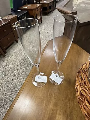 Champagne Glass Flute - Maxima  Set Of 2  Glassware Villeroy & Boch 9-1/2  Tall • $37.99