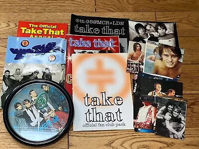 Large Bundle Take That Merchandise - Postcards/clock/music Book/annual/fan Club  • £0.99