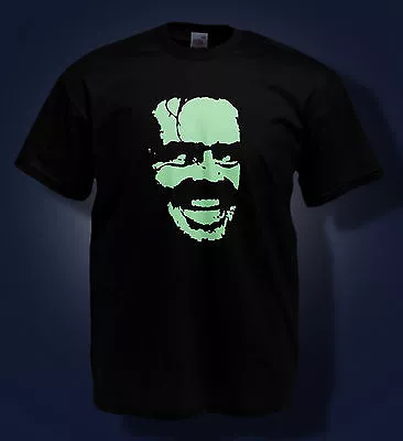 THE SHINING T-SHIRT / Jack Nicholson - HERE'S JOHNNY - Glow In The Dark T-shirt  • £14.99