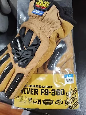 Mechanix Wear M-Pact Leather Driver Glove F9-360 (Tan) LDMP-X95-009 SIZE MEDIUM  • $28.99