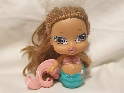 Bratz Babyz Vintage 2004 Yasmin Brown Mermaid 4” Blue Eyes Toy Doll MGA • $15.65