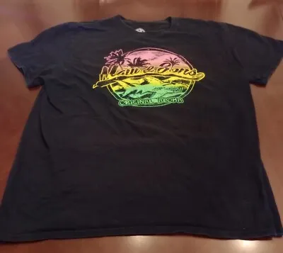 Maui And Sons Shirt Men Extra Large XL Black T Surf Shark Beach Casual Adult • $5.99