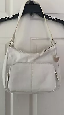 NEW - KIM ROGERS Off White / Ivory Genuine Leather Shoulder Bag Purse • $15