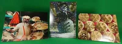 SABIAN CYMBAL DEALER EXCLUSIVE 1990s Artistic Christmas Cards Used Lot Of 3 • $11.80