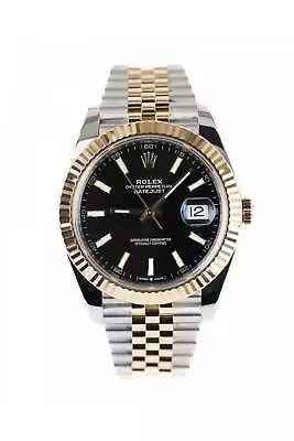 Rolex Datejust 41 126333 Black Dial Steel & Gold Jubilee Strap 2021 Full Set • £11950